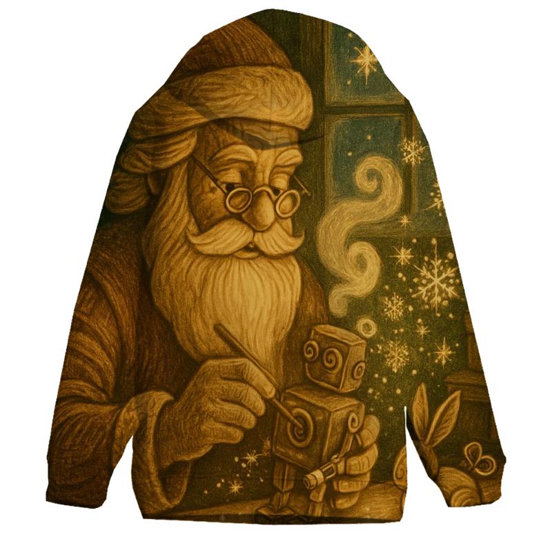 Workshop Clockwork Santa zip-up hoodies