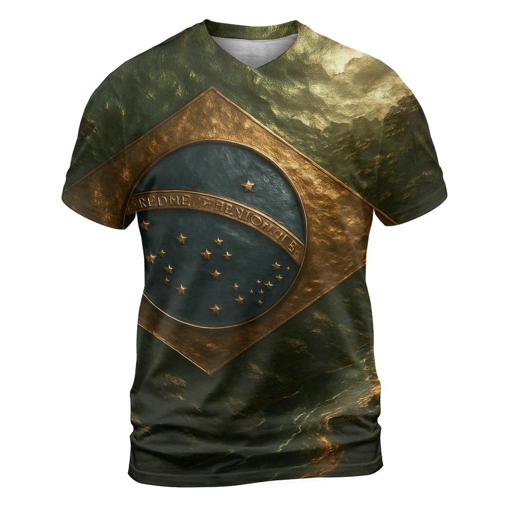 Brazilian Rainforest Metal trendy printed shirt styles