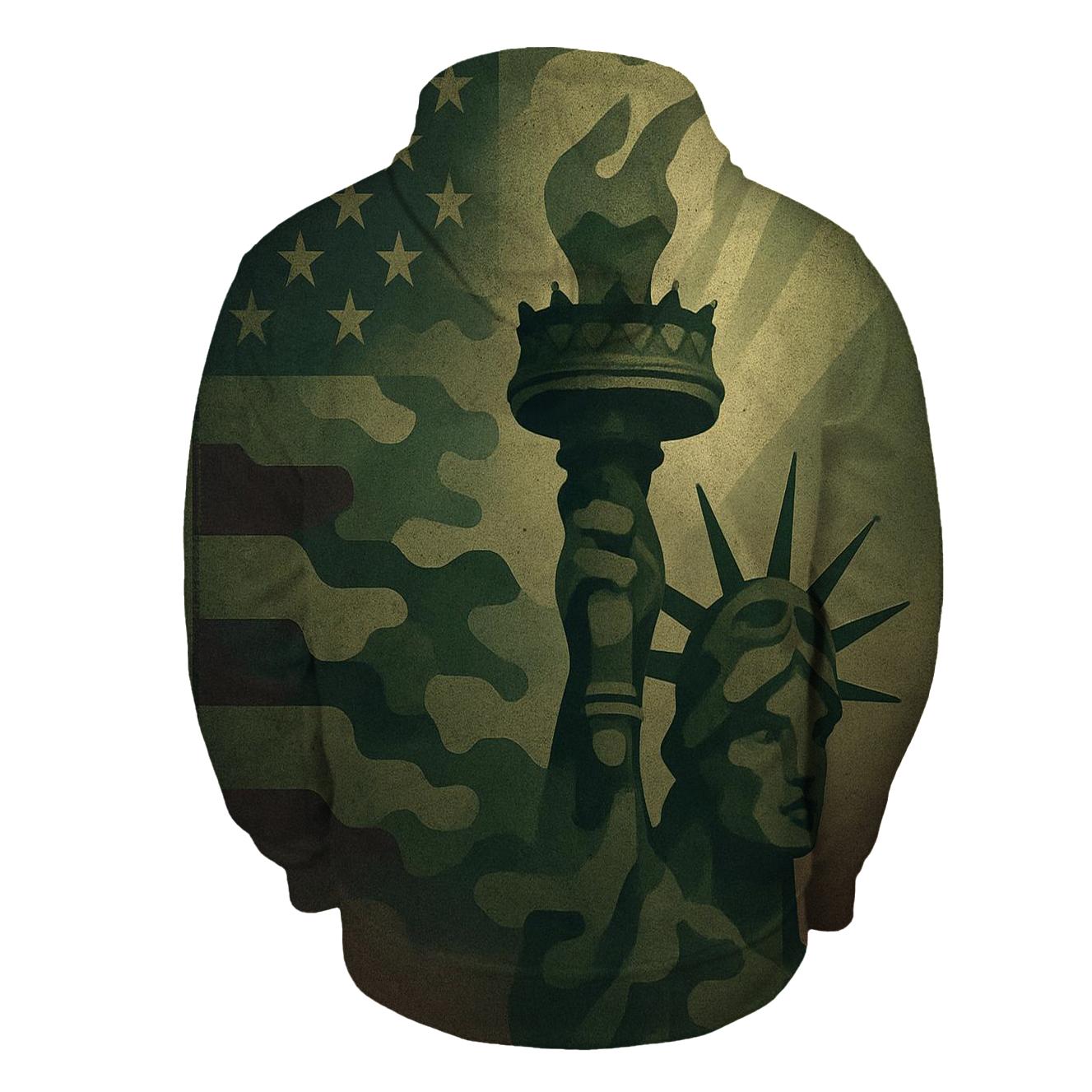 Camouflage Liberty hoodie designs