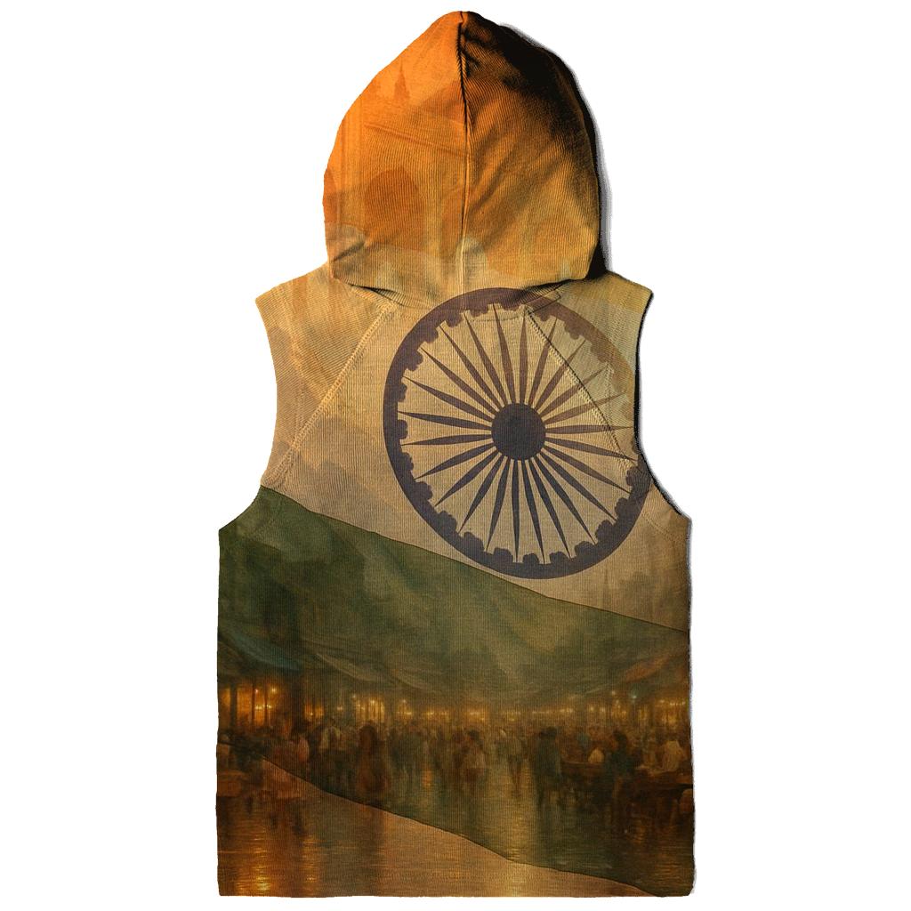 India Double Exposure Heritage heavyweight hoodies