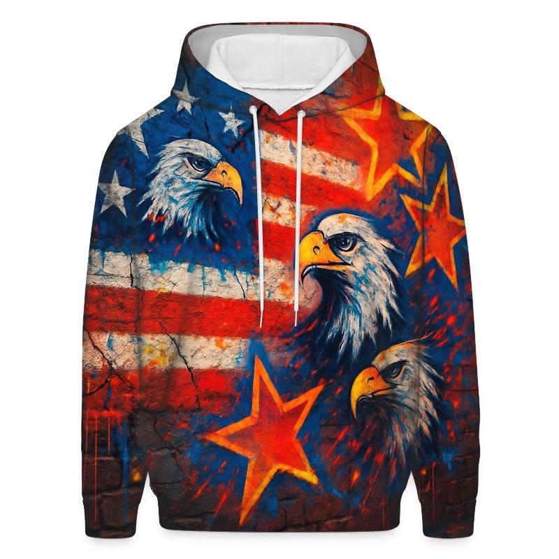 Graffiti Old Glory hoodie styles