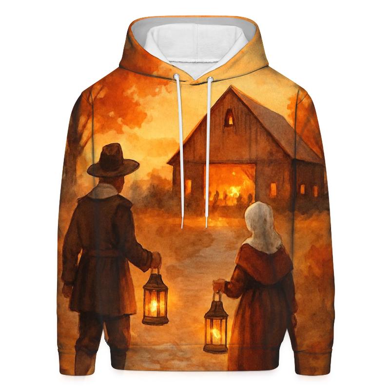 Pilgrim Lantern Walk custom hoodies