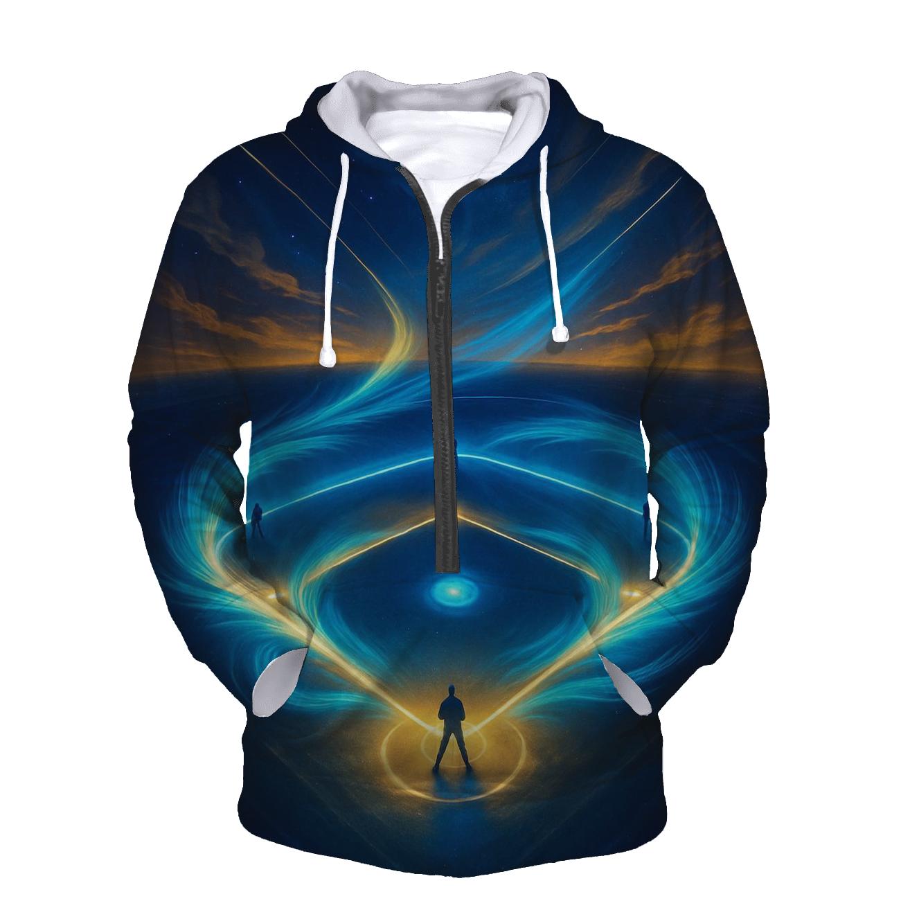 Diamond Aurora Blue Jays embroidered hoodies