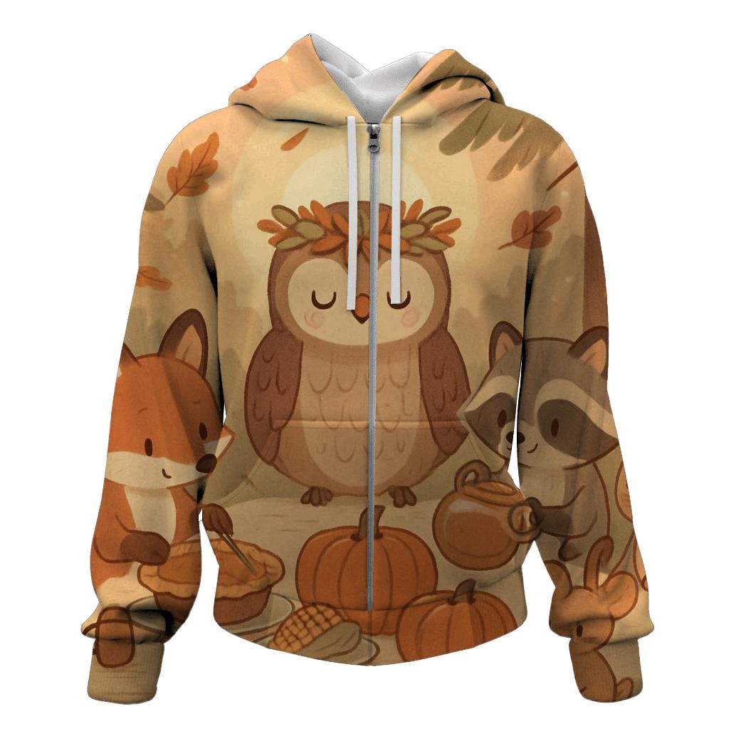 Woodland Feast Chorus premium hoodies
