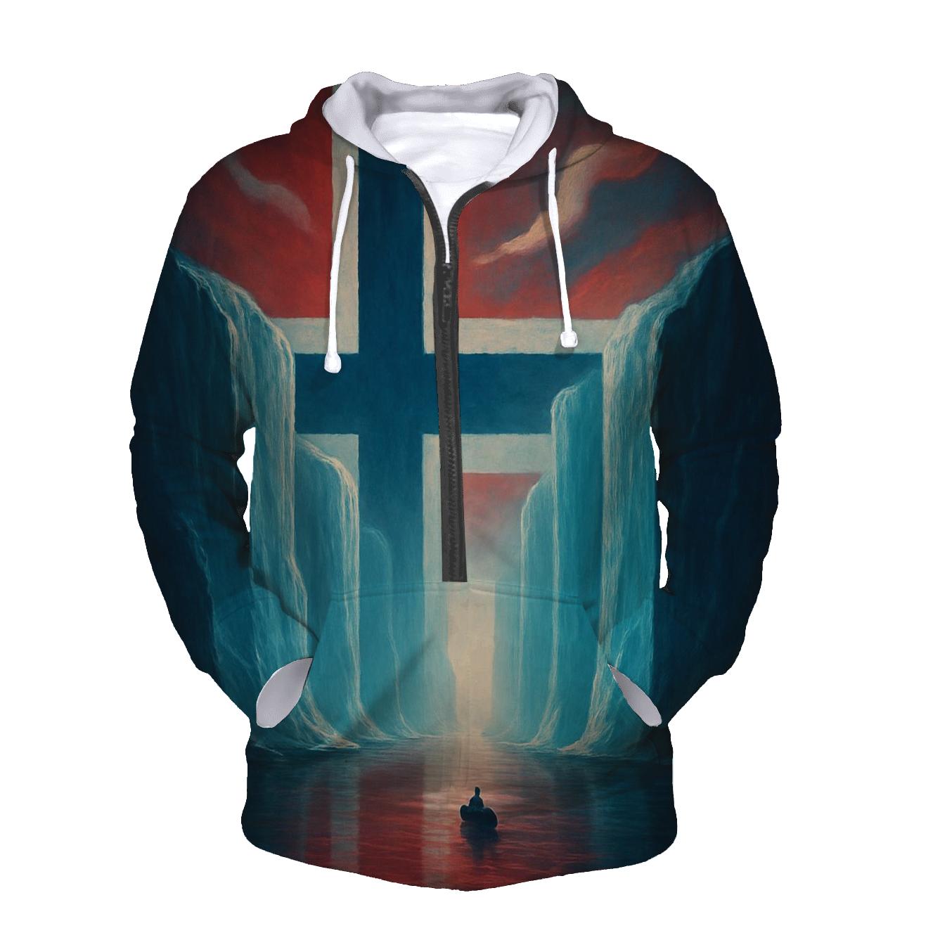 Norway Fjord Banner pullover hoodies