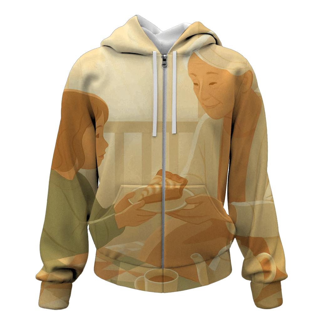 Heirloom Quilt Gathering zip-up hoodies