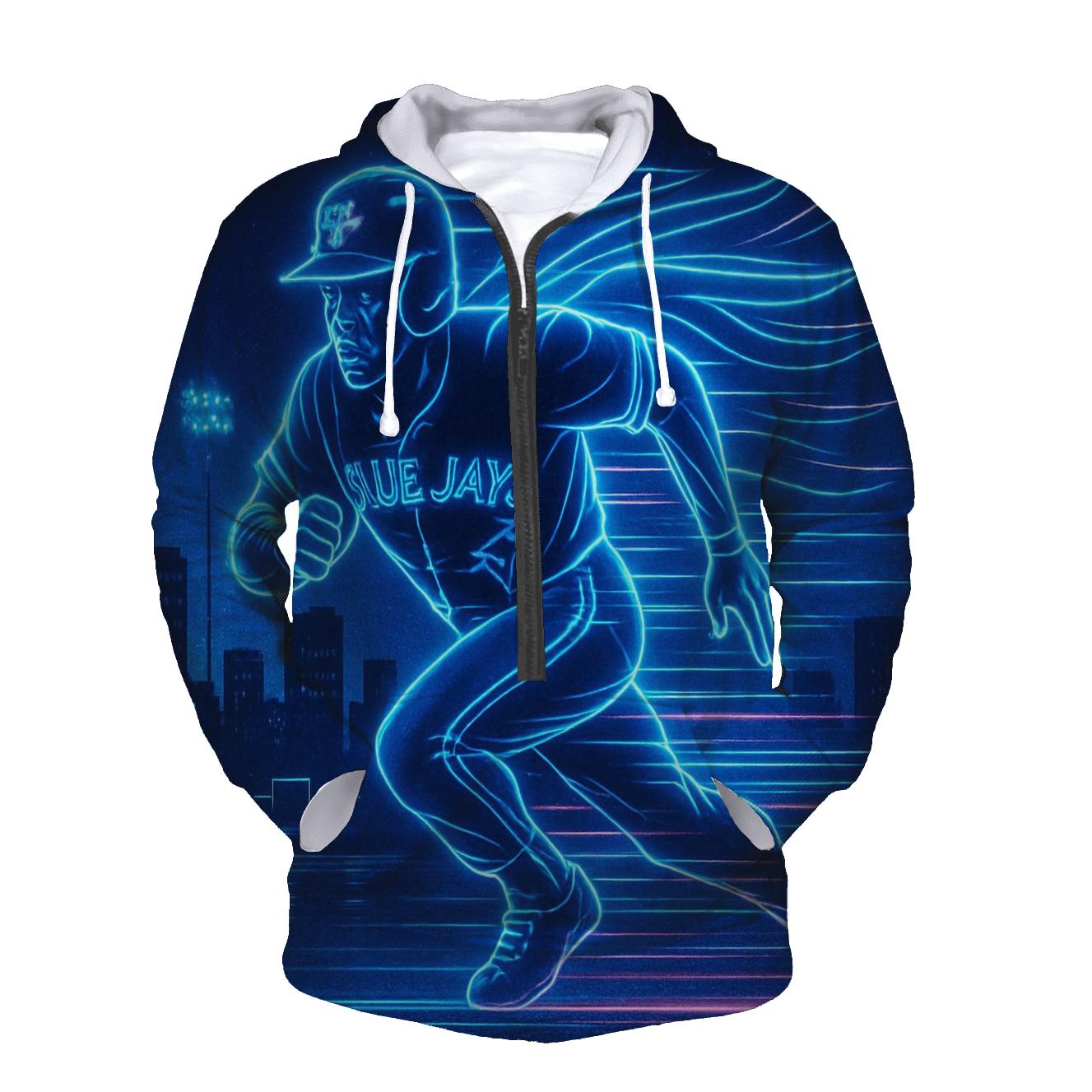 Blue Jays Retro Neon Run hoodies fashion