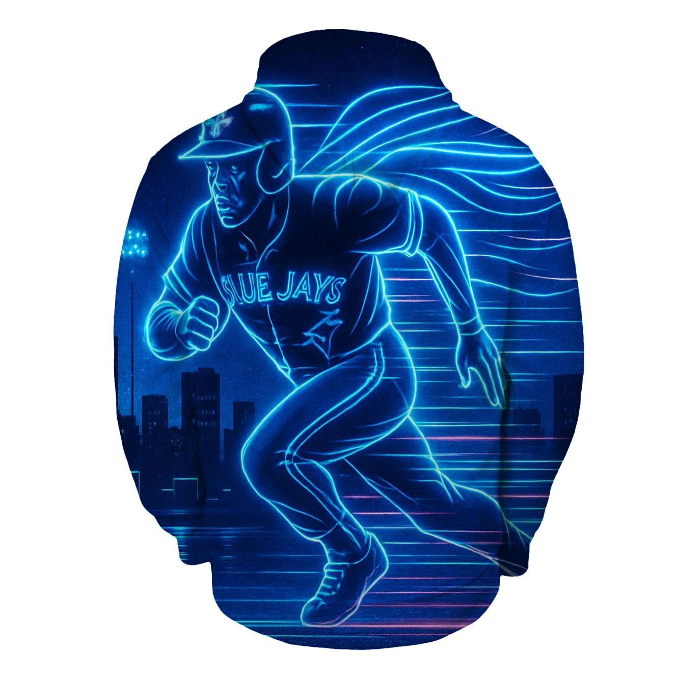 Blue Jays Retro Neon Run hoodies fashion
