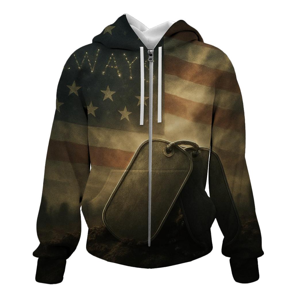 Dog Tags At Dusk heavyweight hoodies