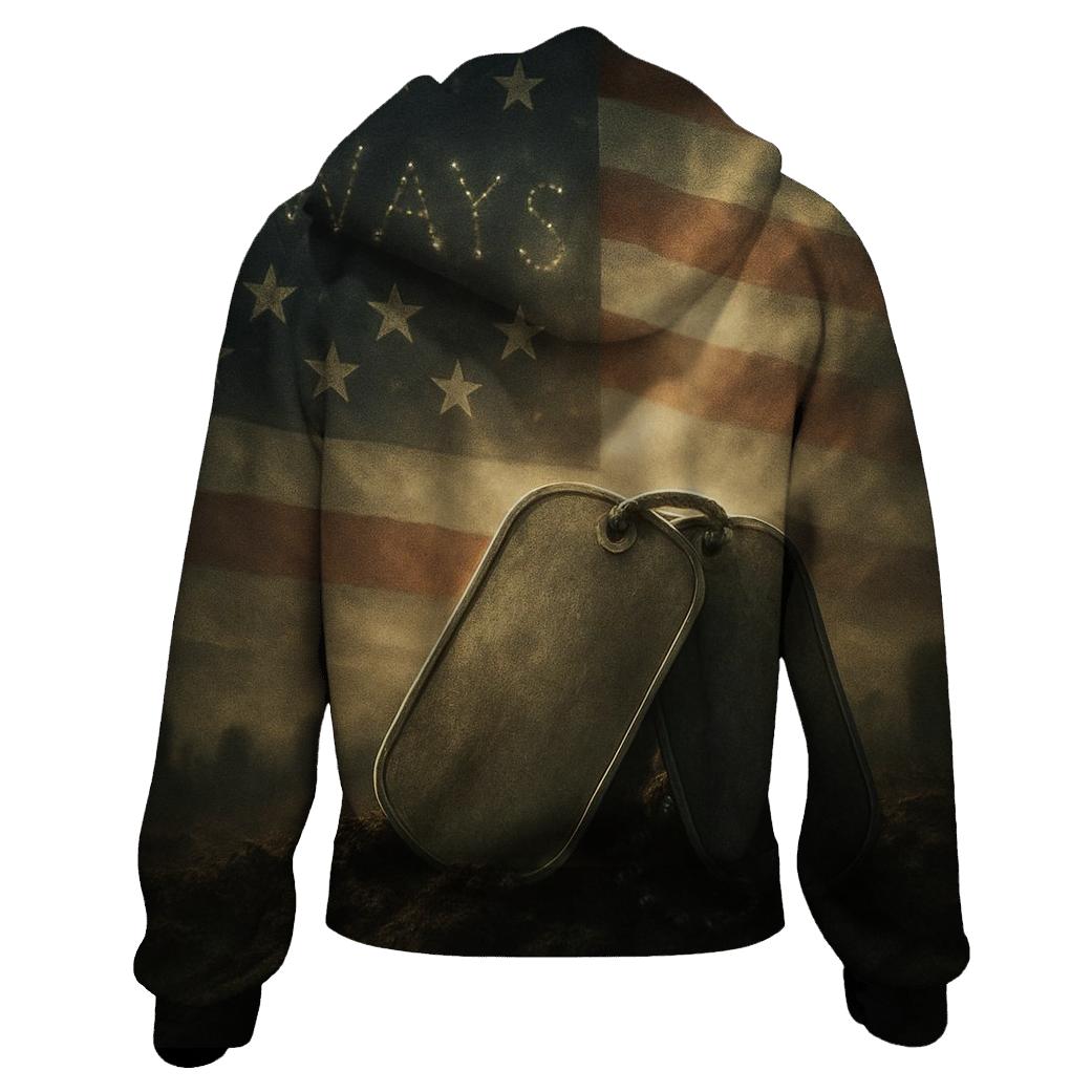 Dog Tags At Dusk heavyweight hoodies