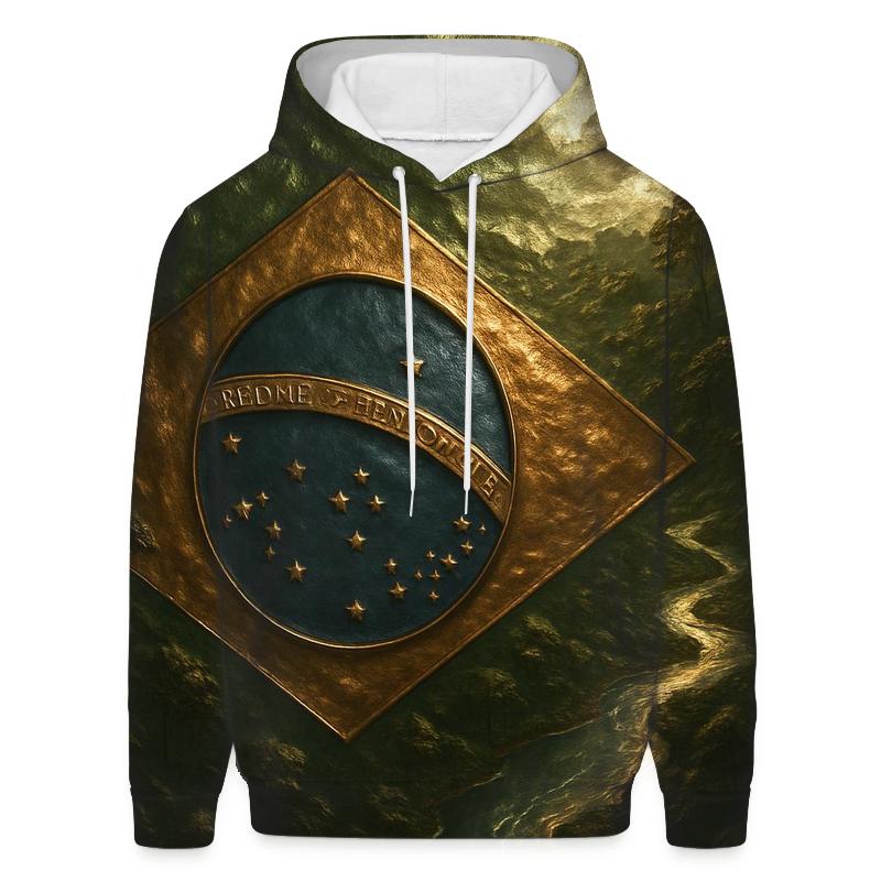 Brazilian Rainforest Metal embroidered hoodies