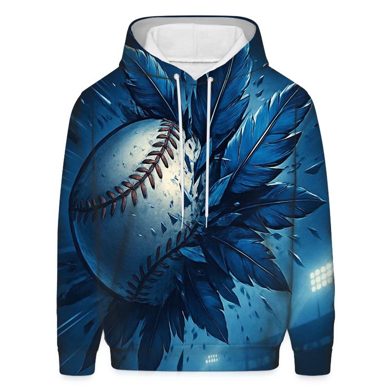 Feathered Impact With Blue Jays designer hoodies