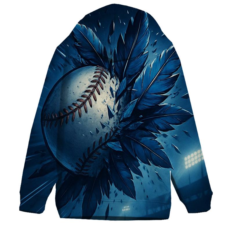 Feathered Impact With Blue Jays designer hoodies
