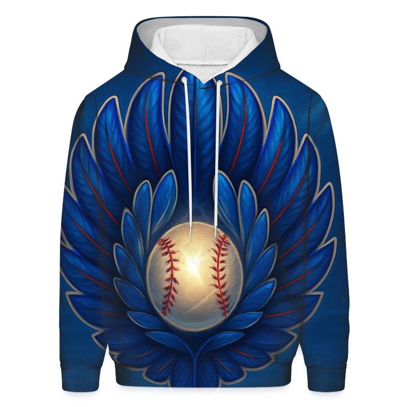 Feathered Glove Emblem Blue Jays graphic hoodies