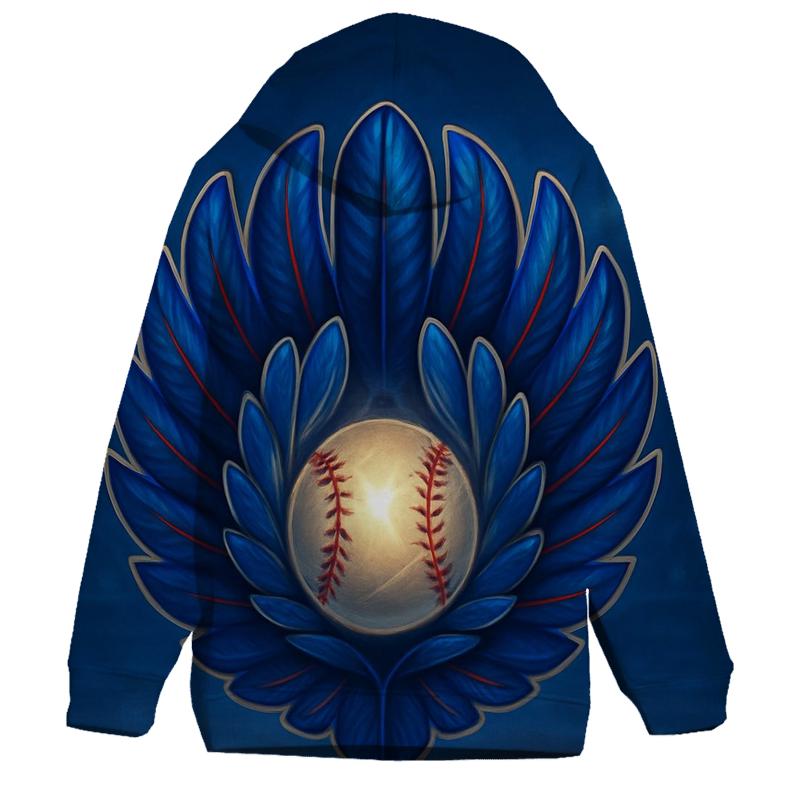 Feathered Glove Emblem Blue Jays graphic hoodies