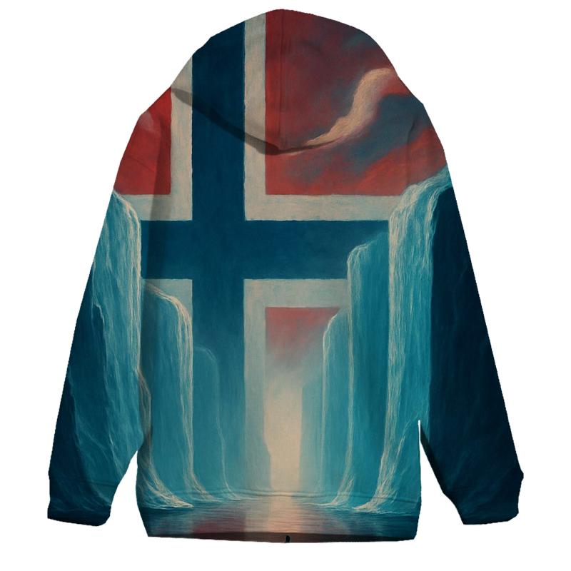 Norway Fjord Banner hoodie designs
