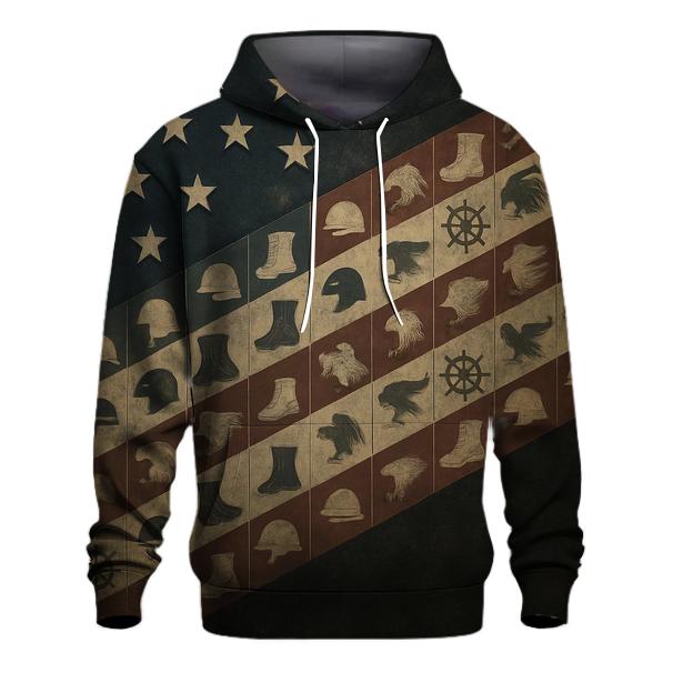 Guardians Stripe Mosaic zip-up hoodies