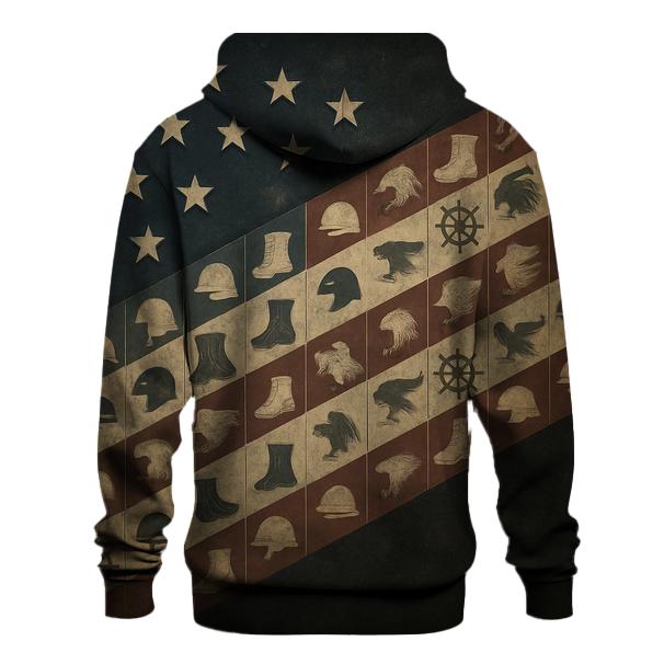 Guardians Stripe Mosaic zip-up hoodies