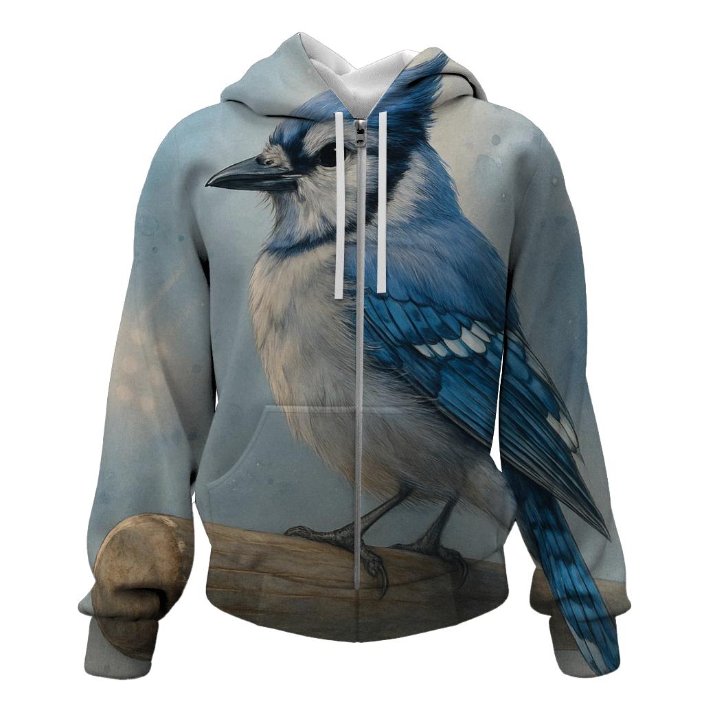 Sky Blue Jay Perched On The Bat hoodie styles