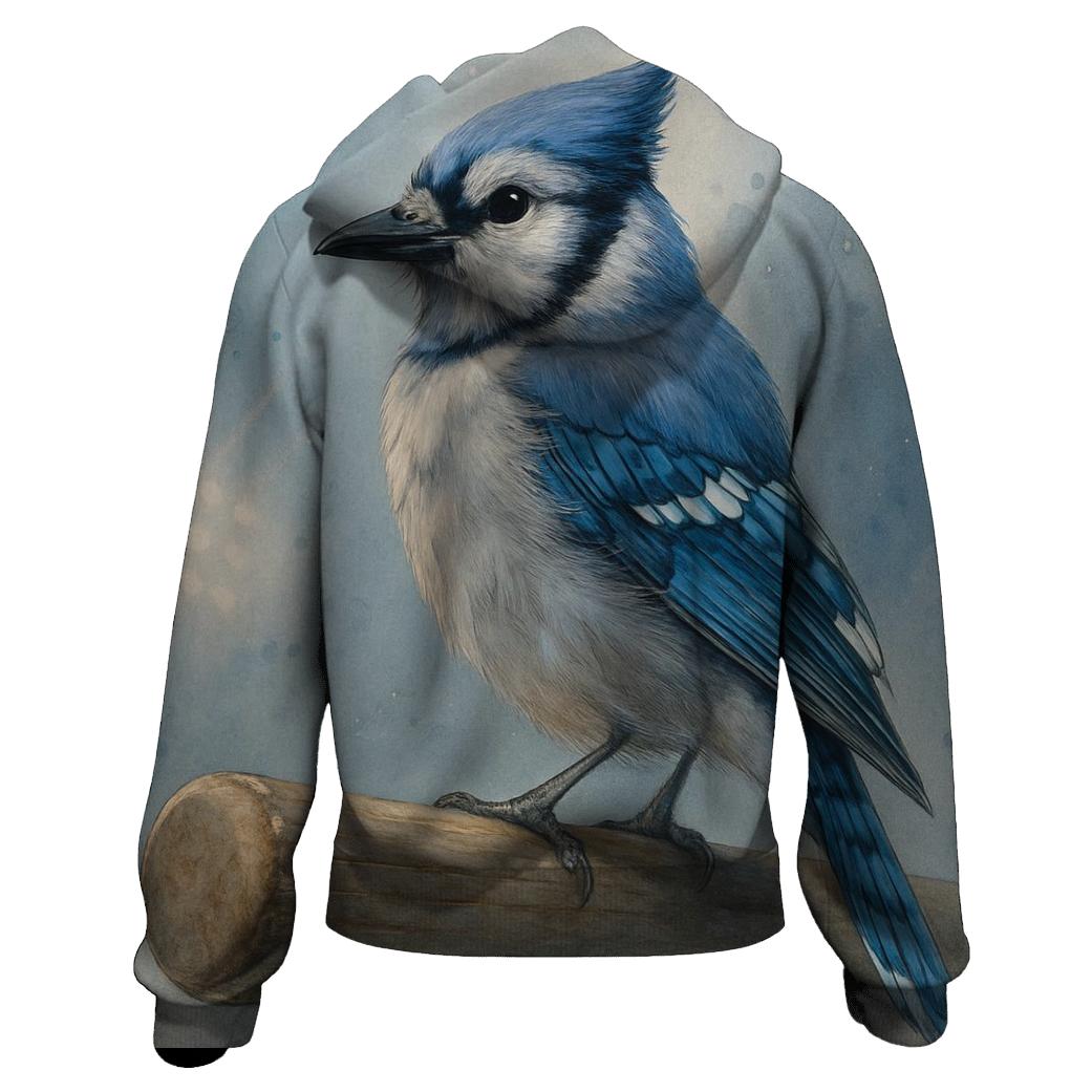 Sky Blue Jay Perched On The Bat hoodie styles