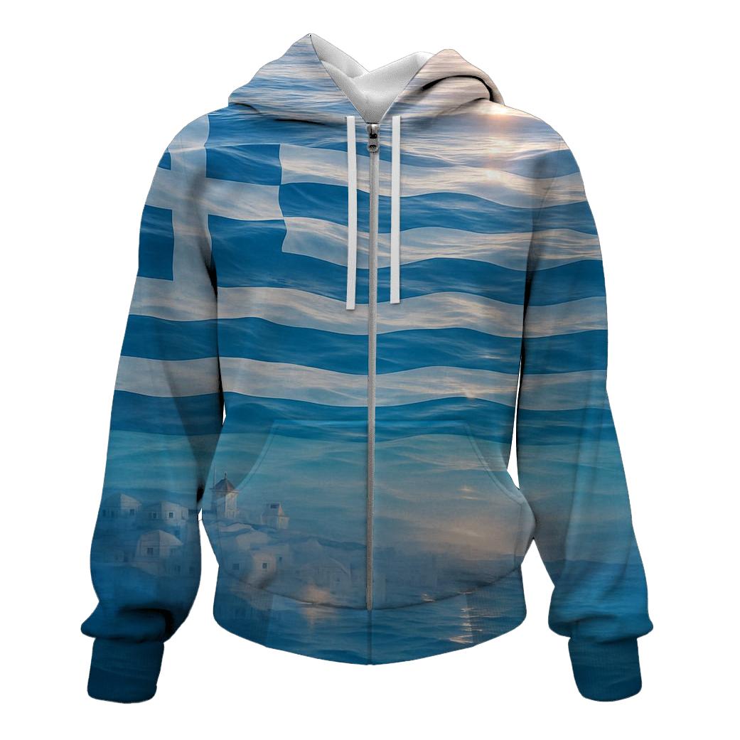 Greece Aegean Reflection hoodies fashion