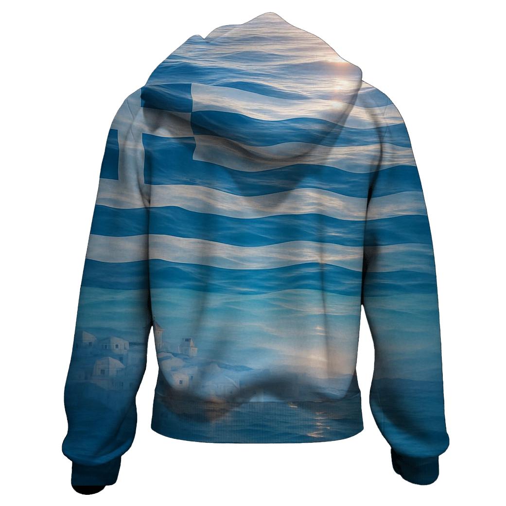 Greece Aegean Reflection hoodies fashion