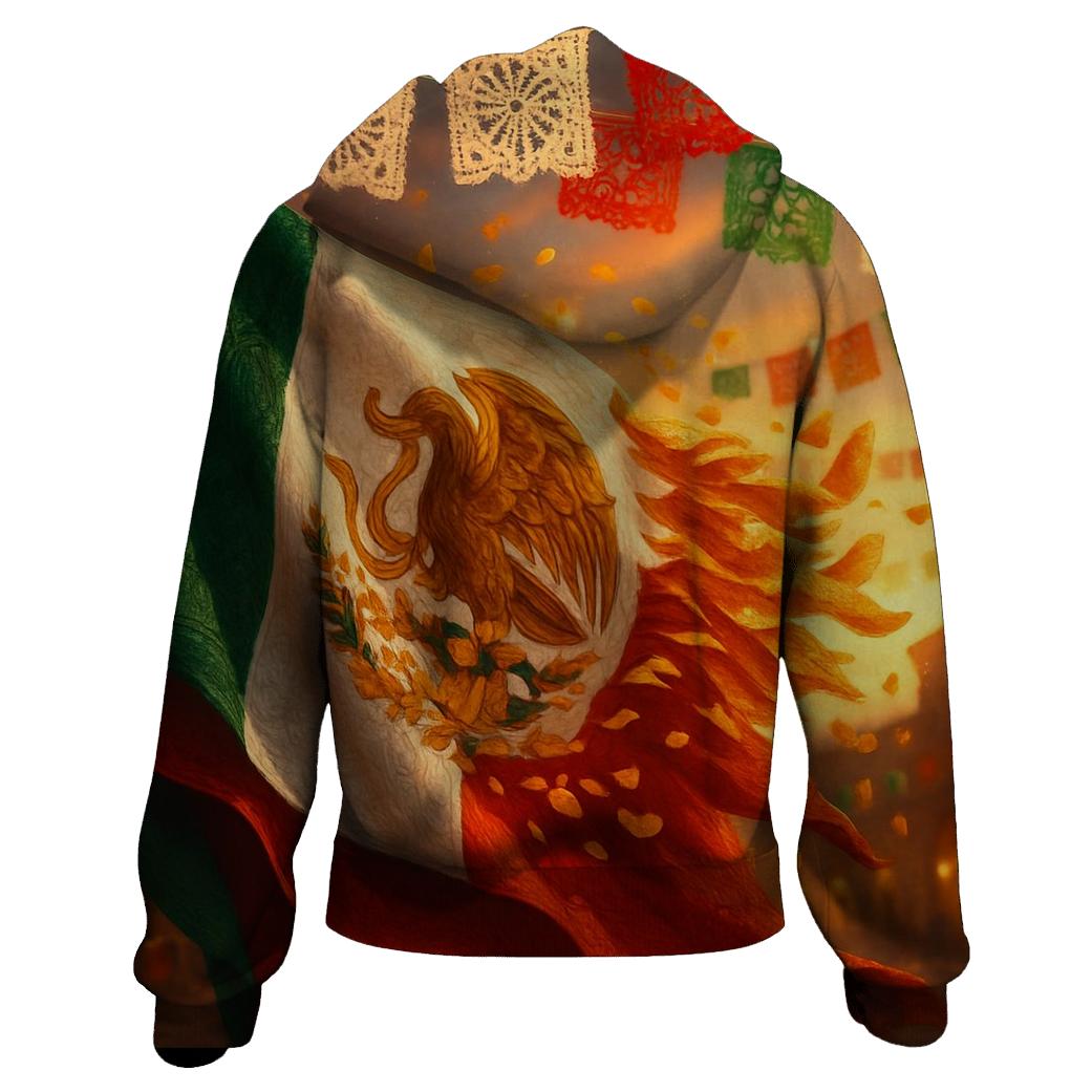 Mexico Dia De Vida zip-up hoodies