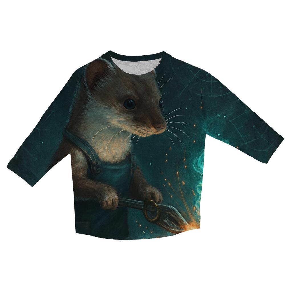 Aurora Mechanic Stoat trendy 3/4 sleeve tops