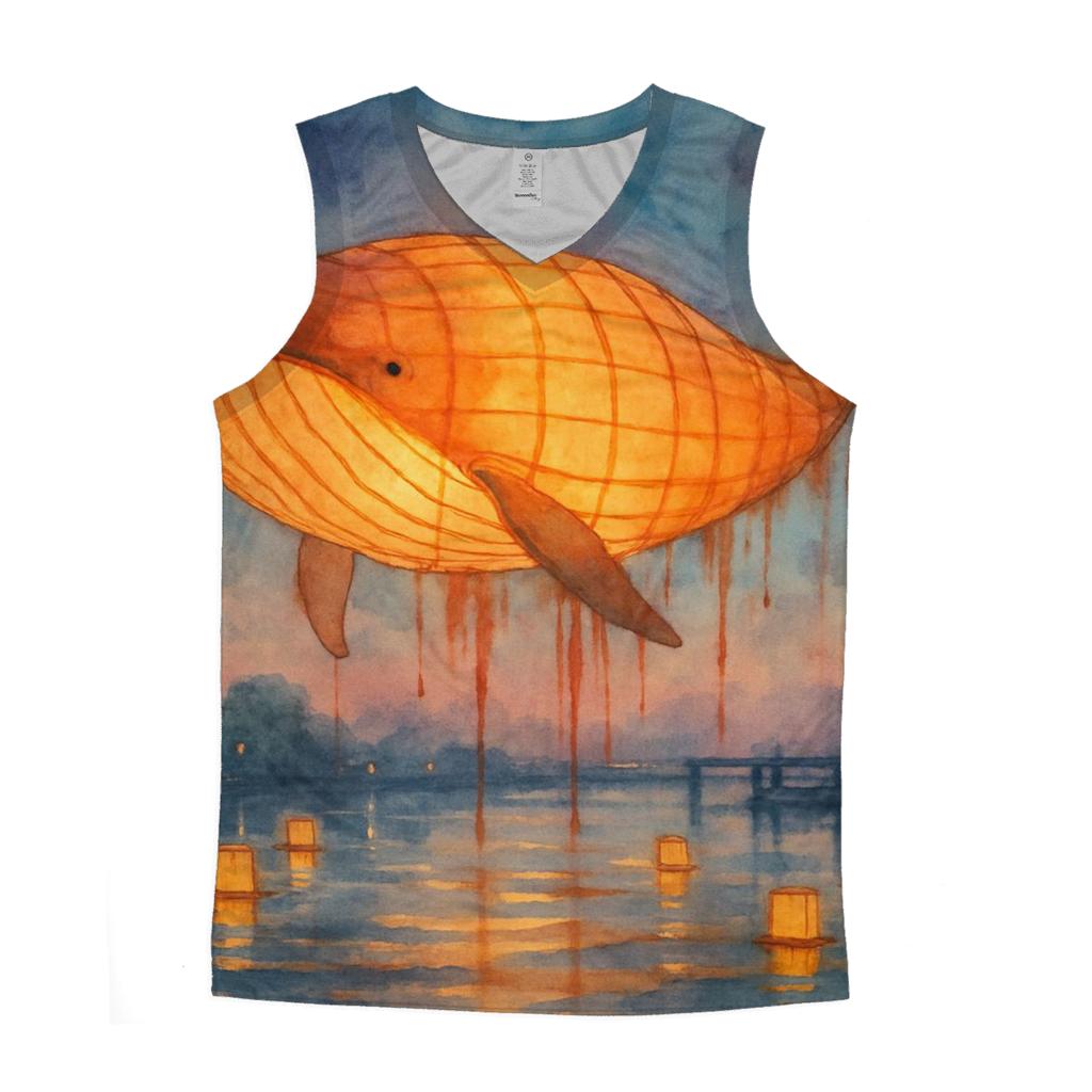 Paper Lantern Whale casual summer tank tops