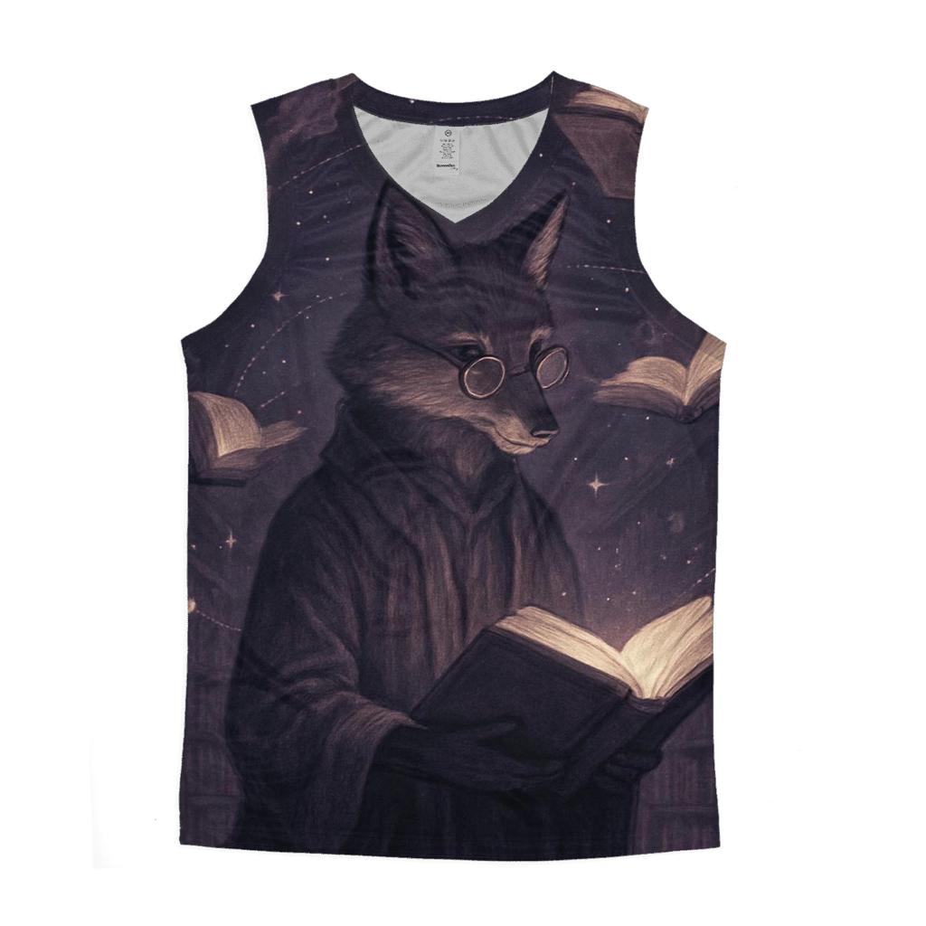 Celestial Librarian Foxglove graphic print tank tops