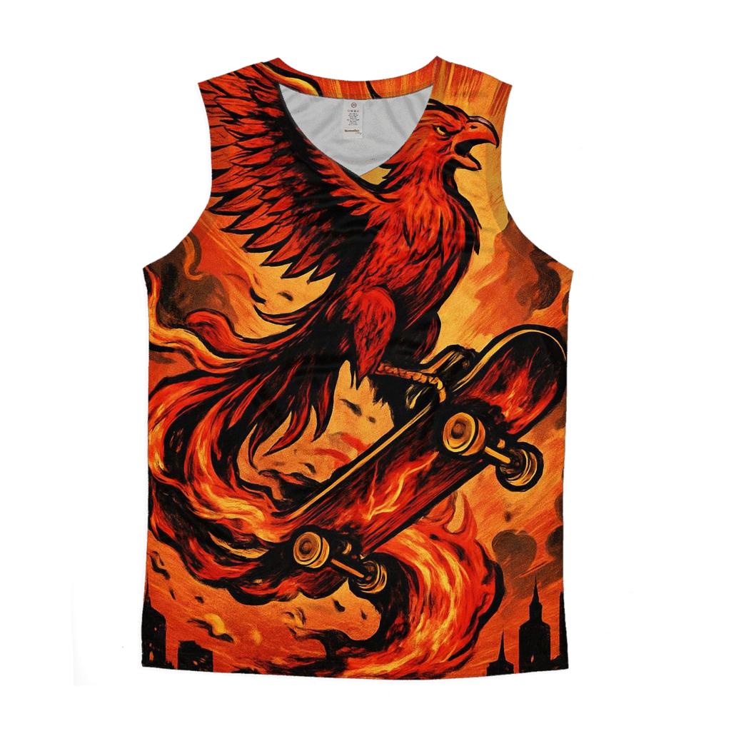 Inferno Skate Phoenix cotton sleeveless tops