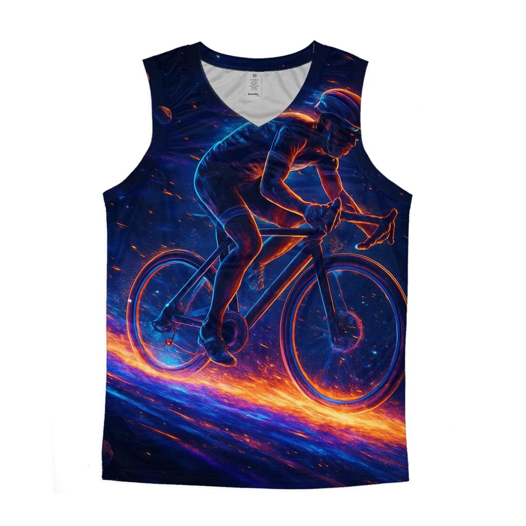 Comet Tail Cyclist personalized athletic tanks