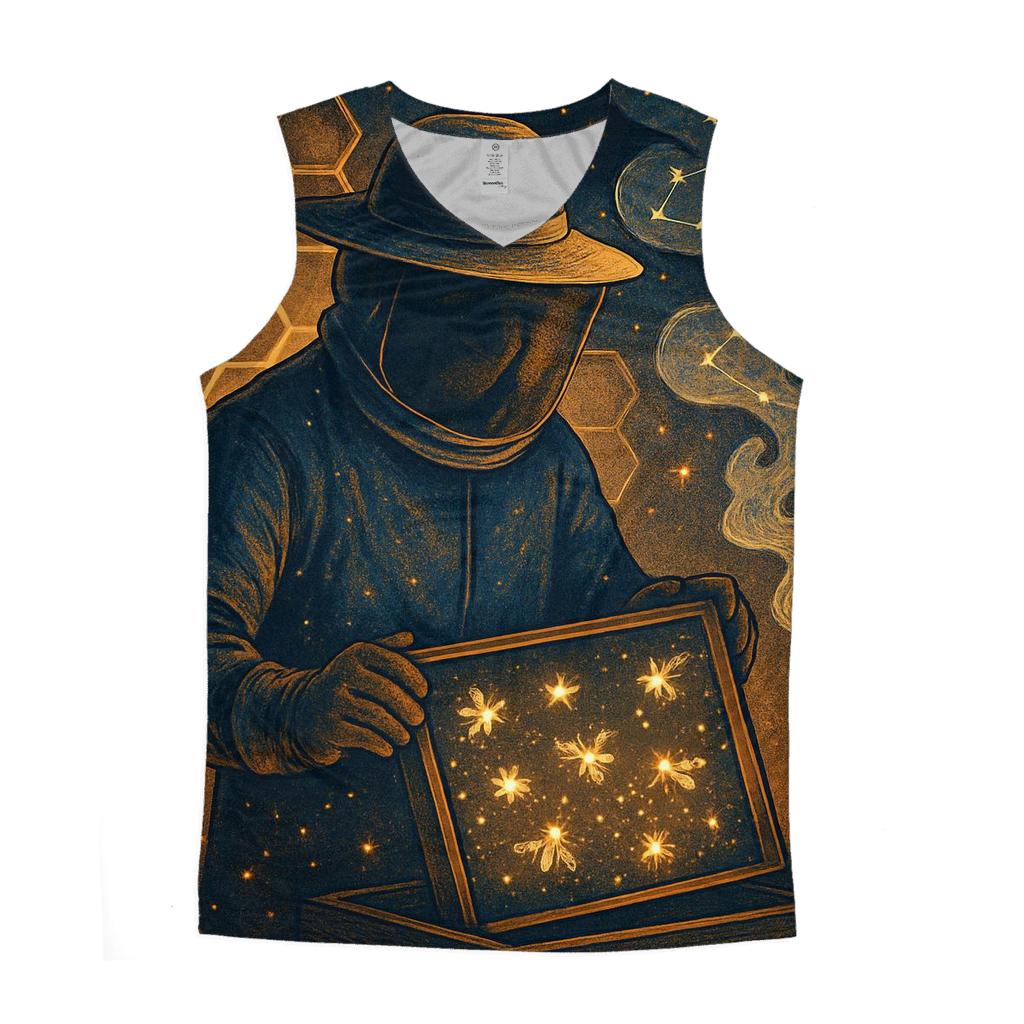Galactic Beekeeper sports performance tank tops