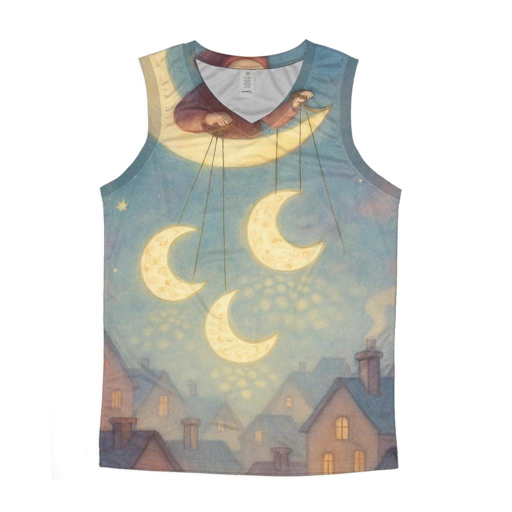 Paper Moon Puppeteer personalized athletic tanks