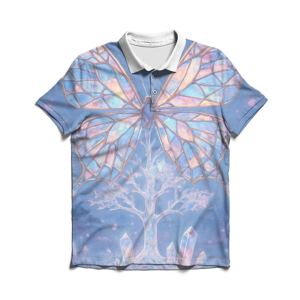 Glasswing Monarch custom polo shirts