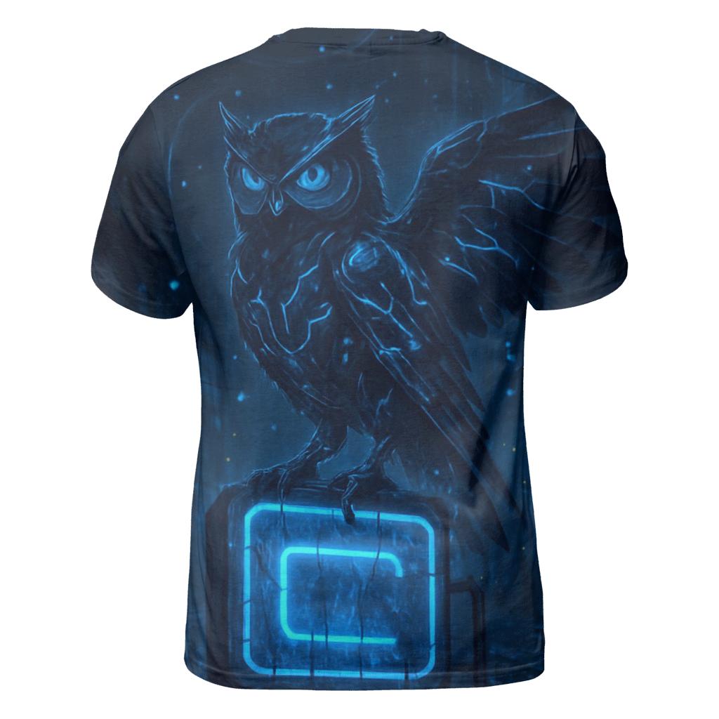 Midnight Circuit Owl personalized full print shirts