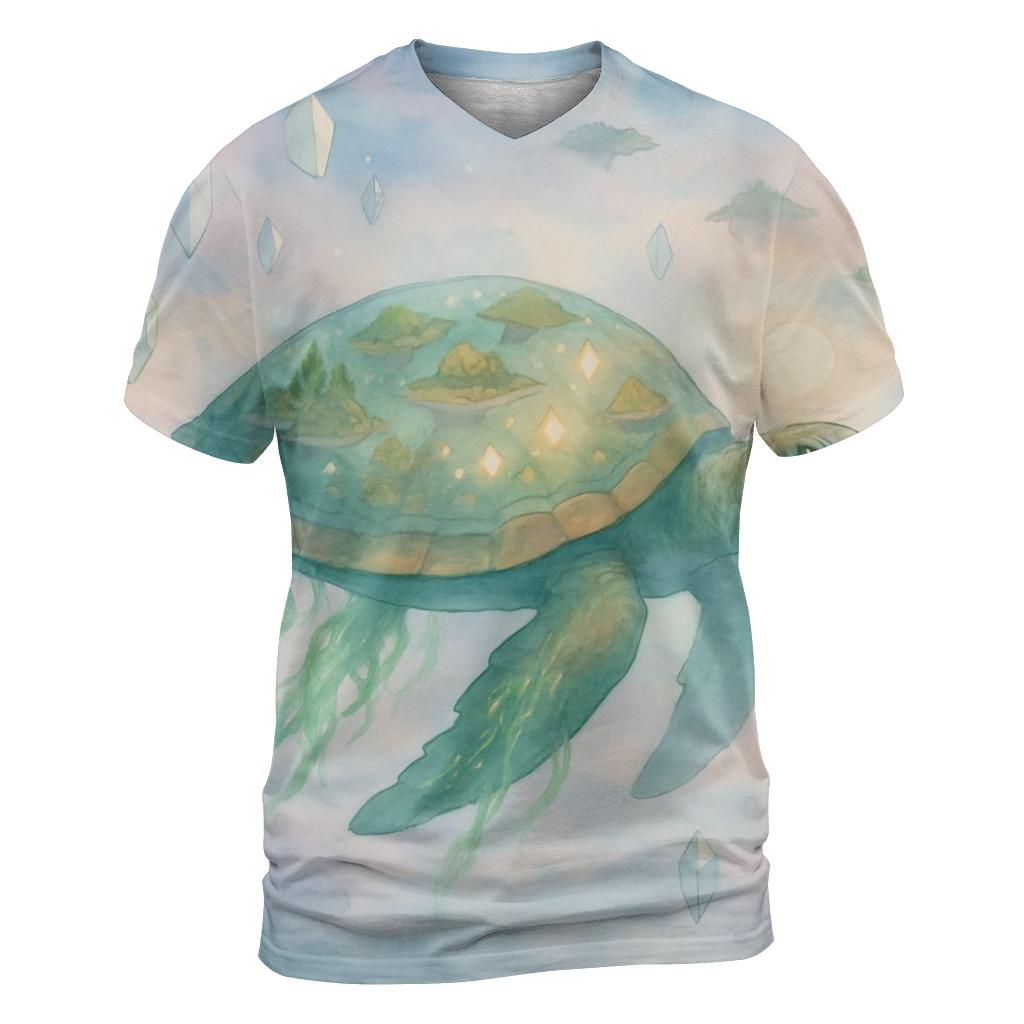 Crystal Drift Turtle designer pattern shirts