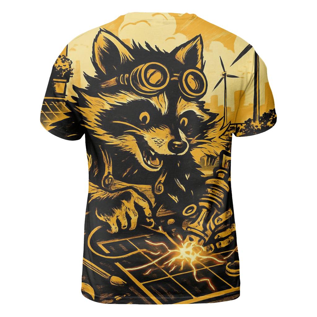 Solar Punk Raccoon custom all-over print shirts