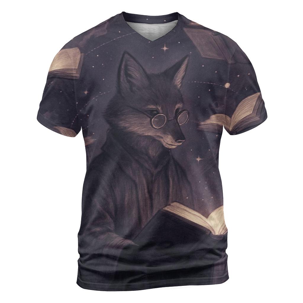 Celestial Librarian Foxglove statement graphic shirts
