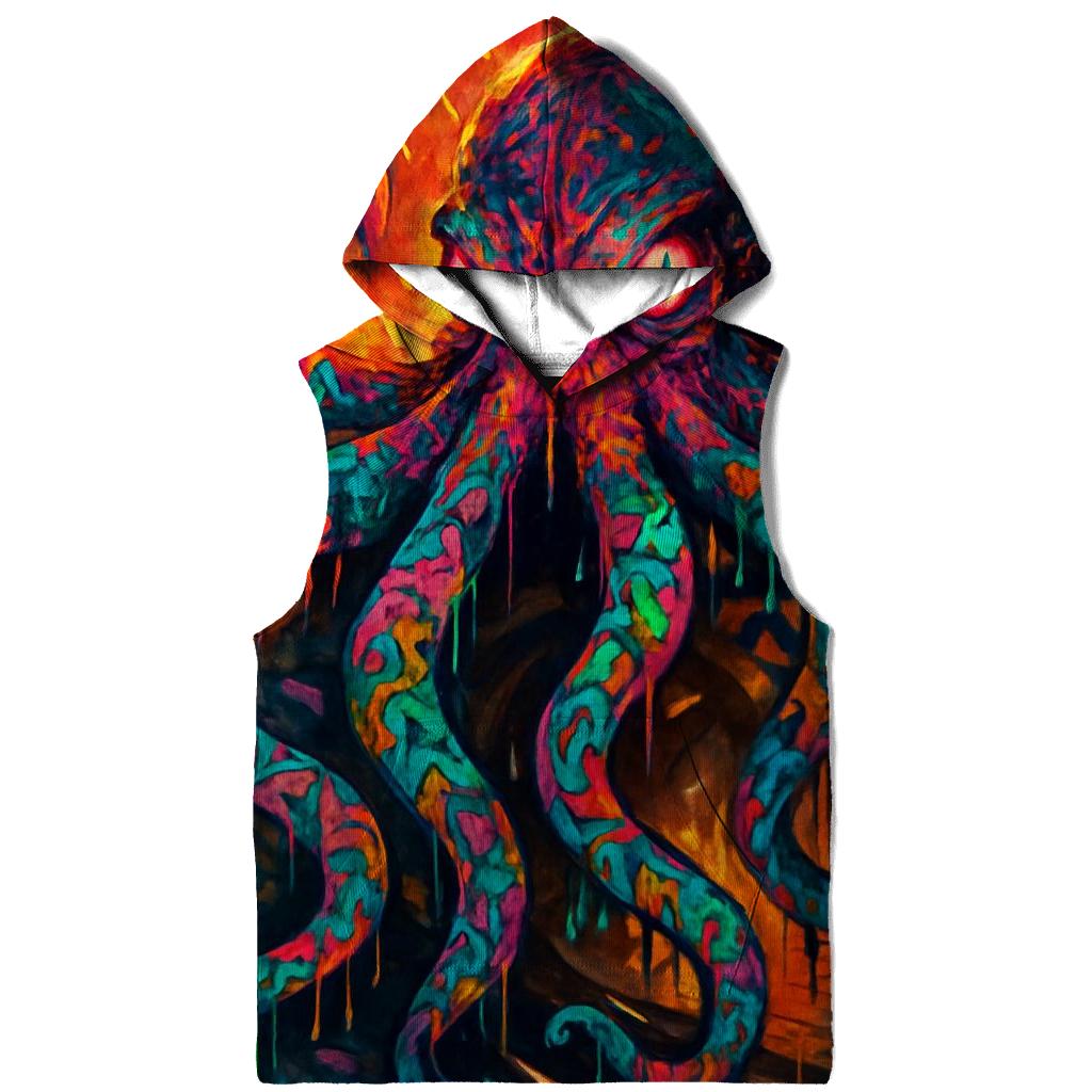 Graffiti Signal Kraken printed hoodies