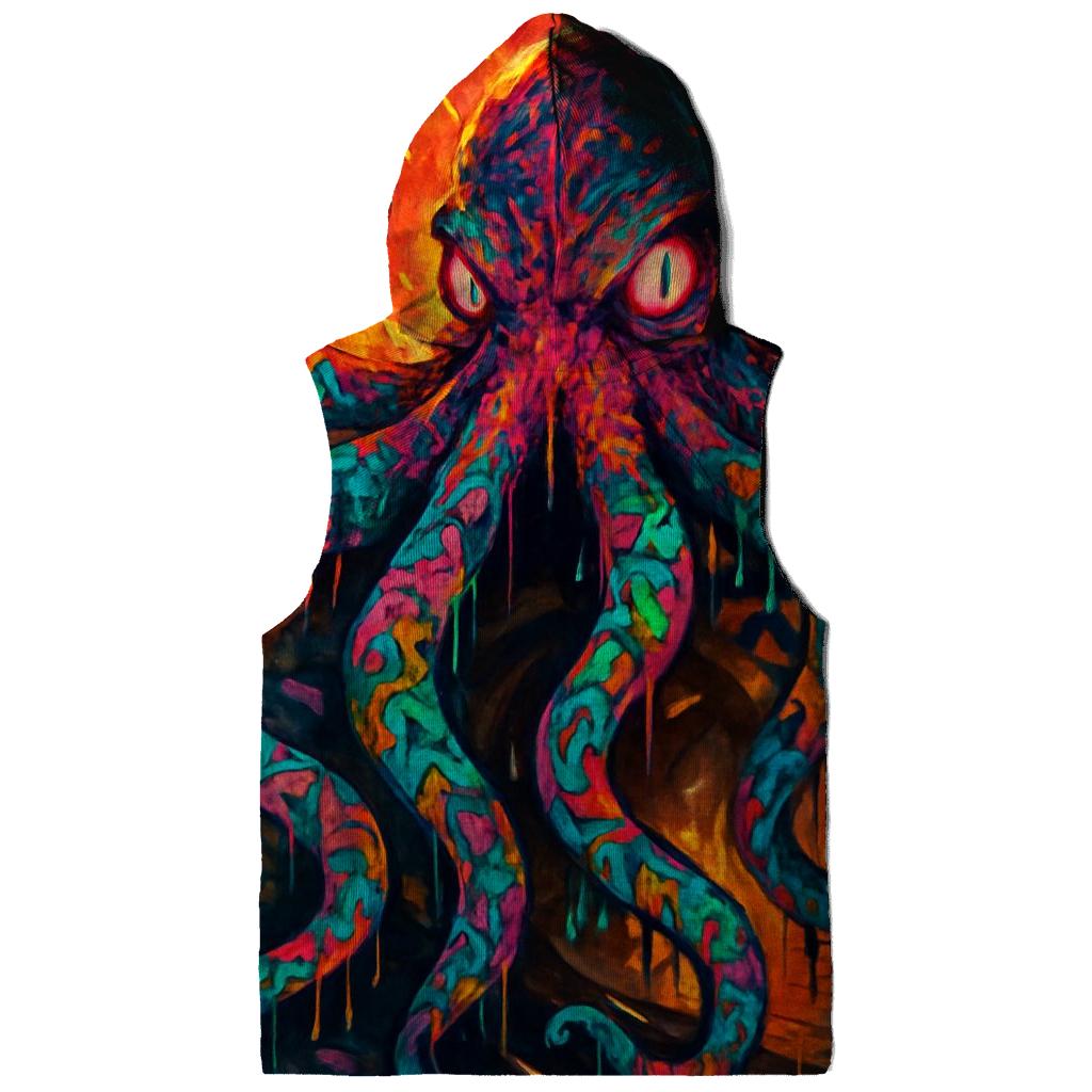 Graffiti Signal Kraken printed hoodies