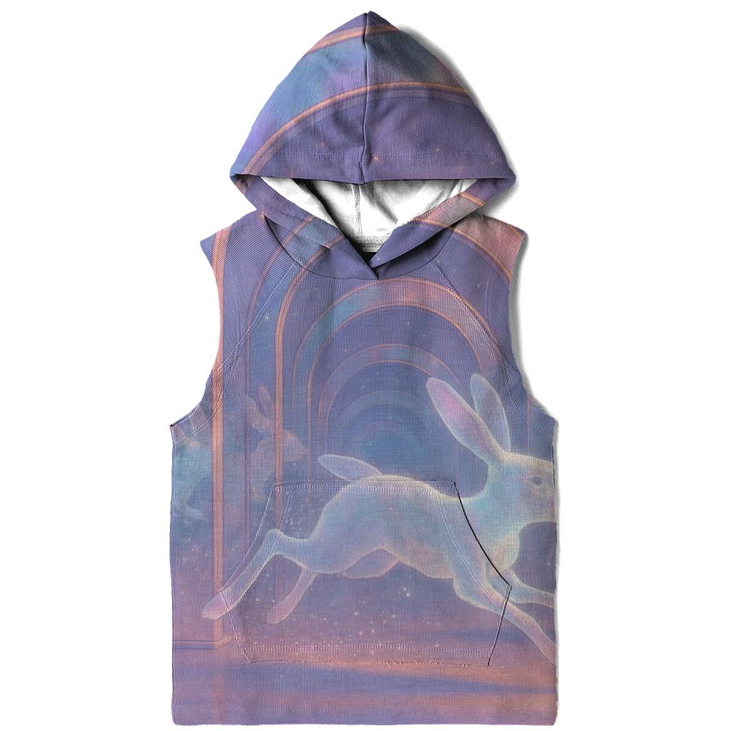 Echoing Glass Hare graphic hoodies