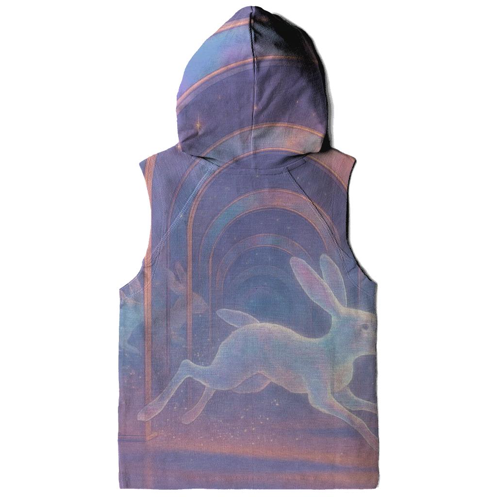Echoing Glass Hare graphic hoodies
