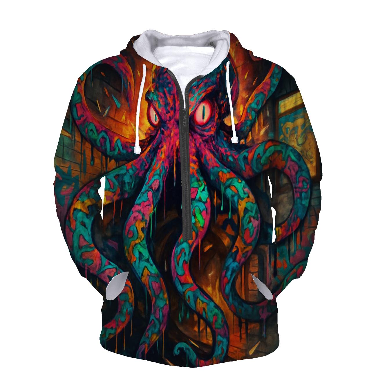 Graffiti Signal Kraken hoodie styles