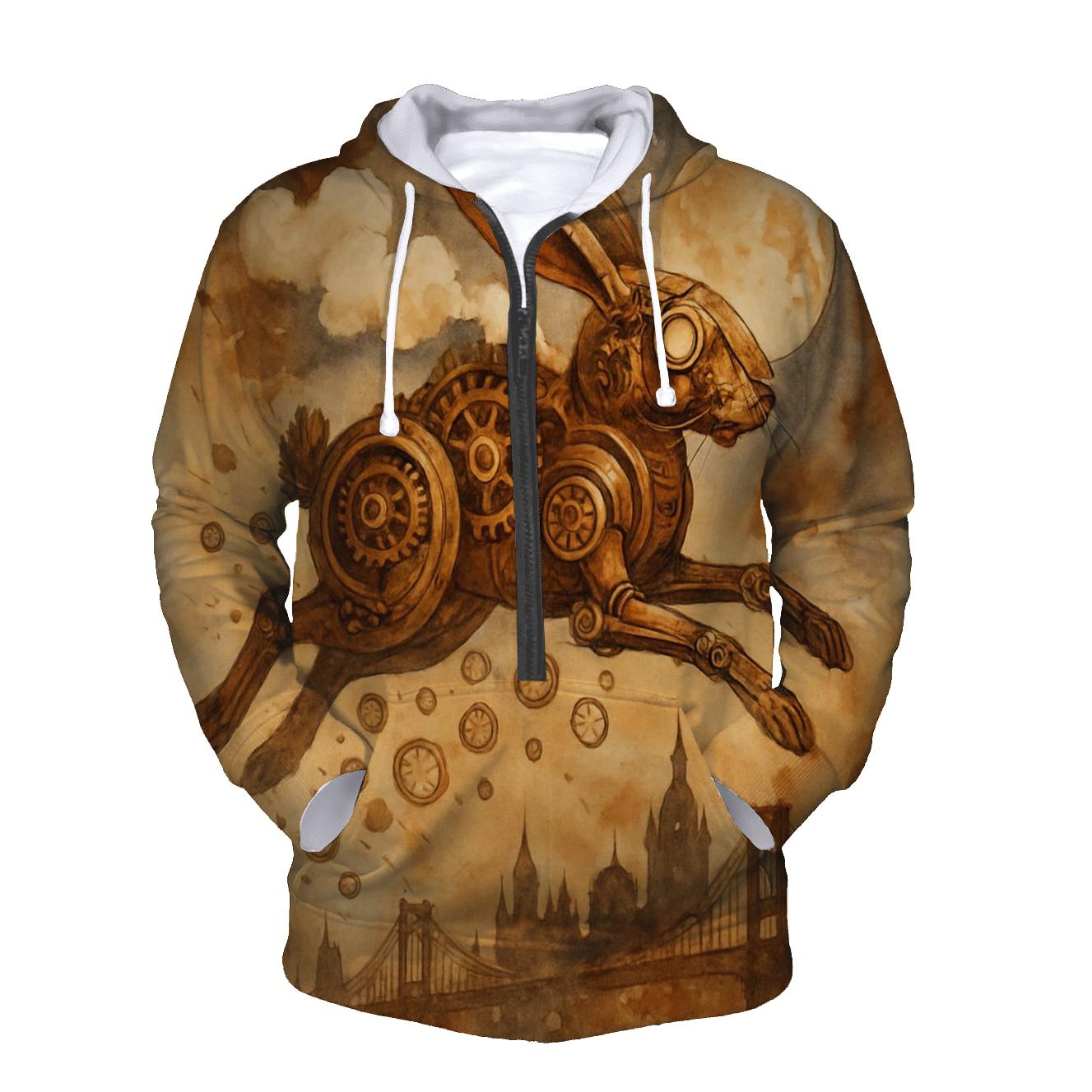 Clockwork Hare Leap designer hoodies