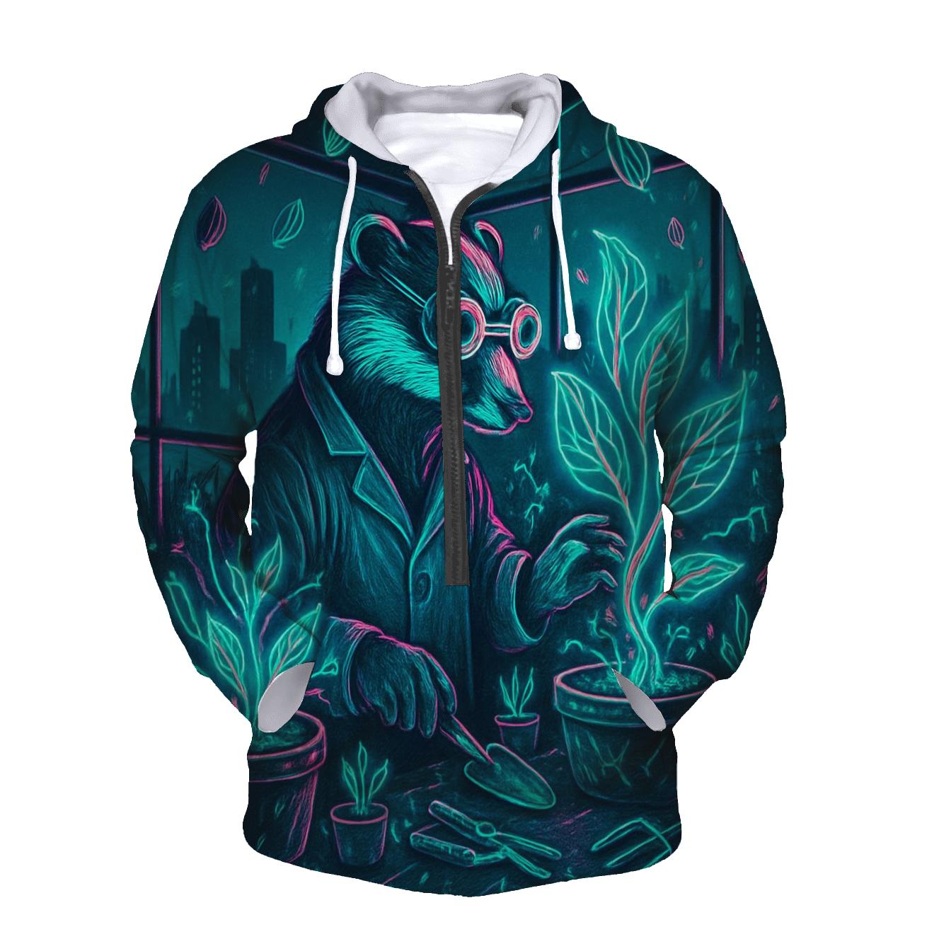 Neon Botanist Badger hoodie designs