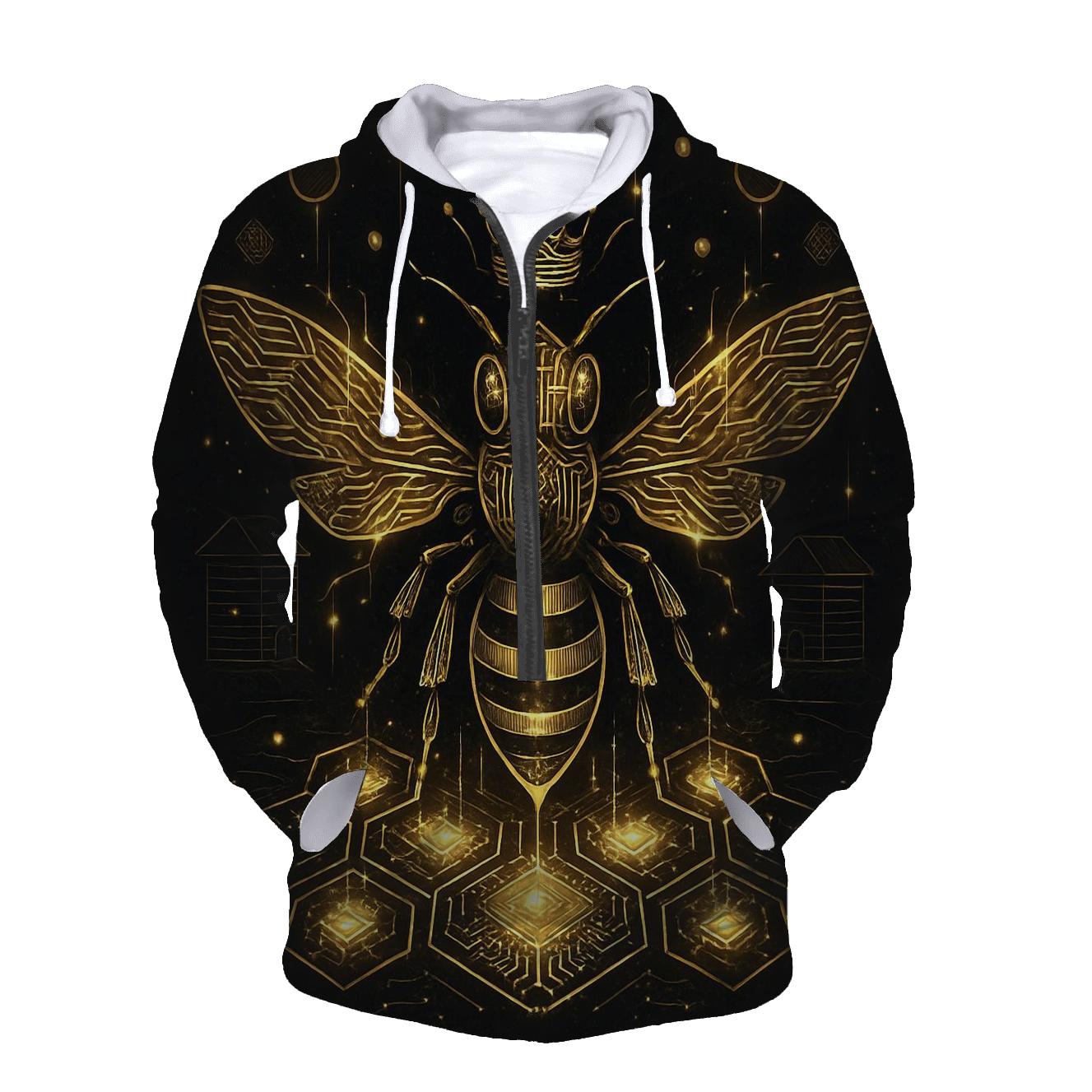 Circuitboard Monarch Bee hoodie trends