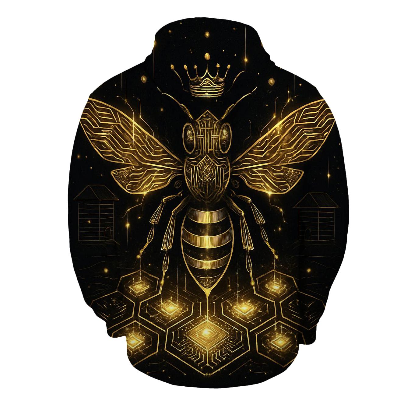Circuitboard Monarch Bee hoodie trends