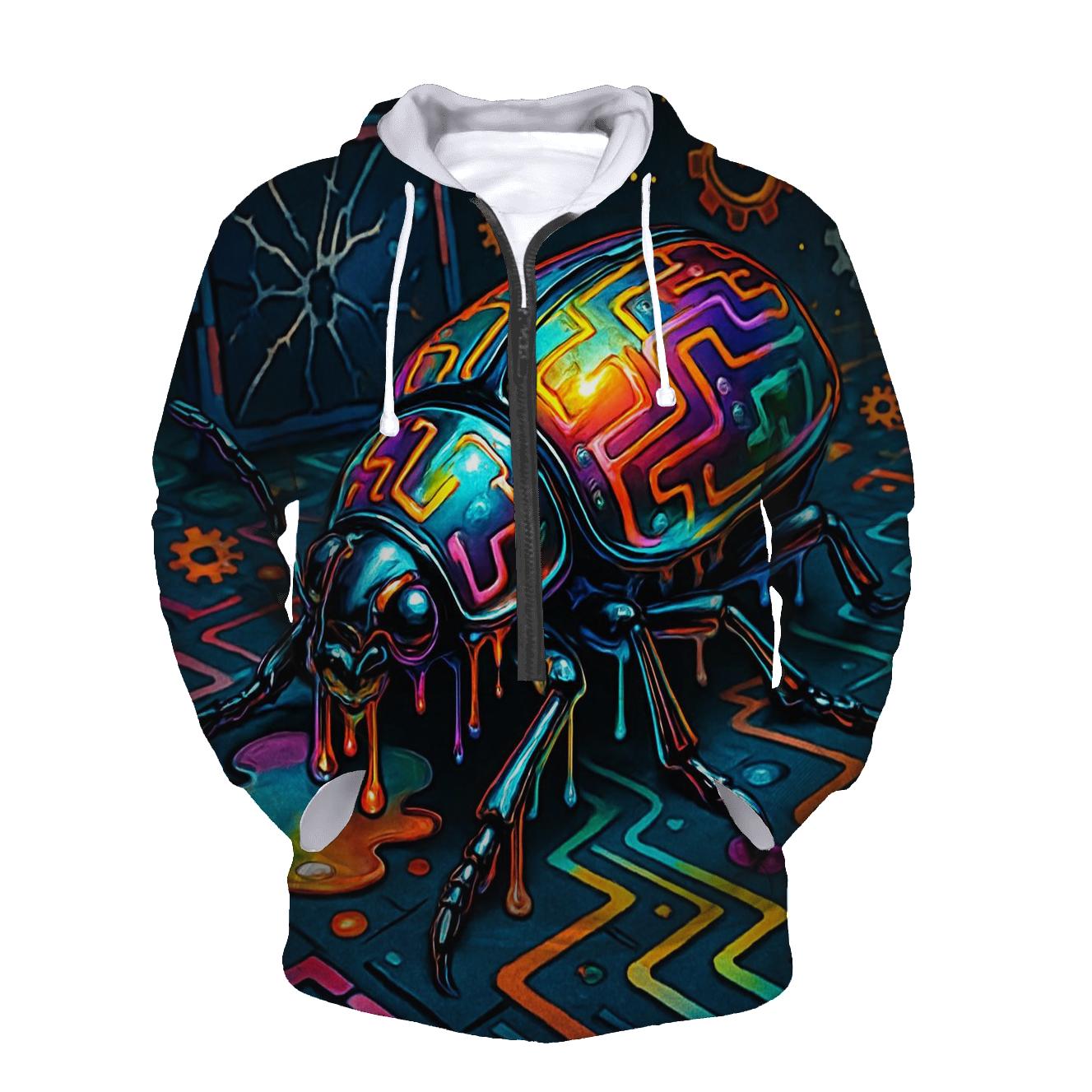 Polychrome Crawler Beetle premium hoodies