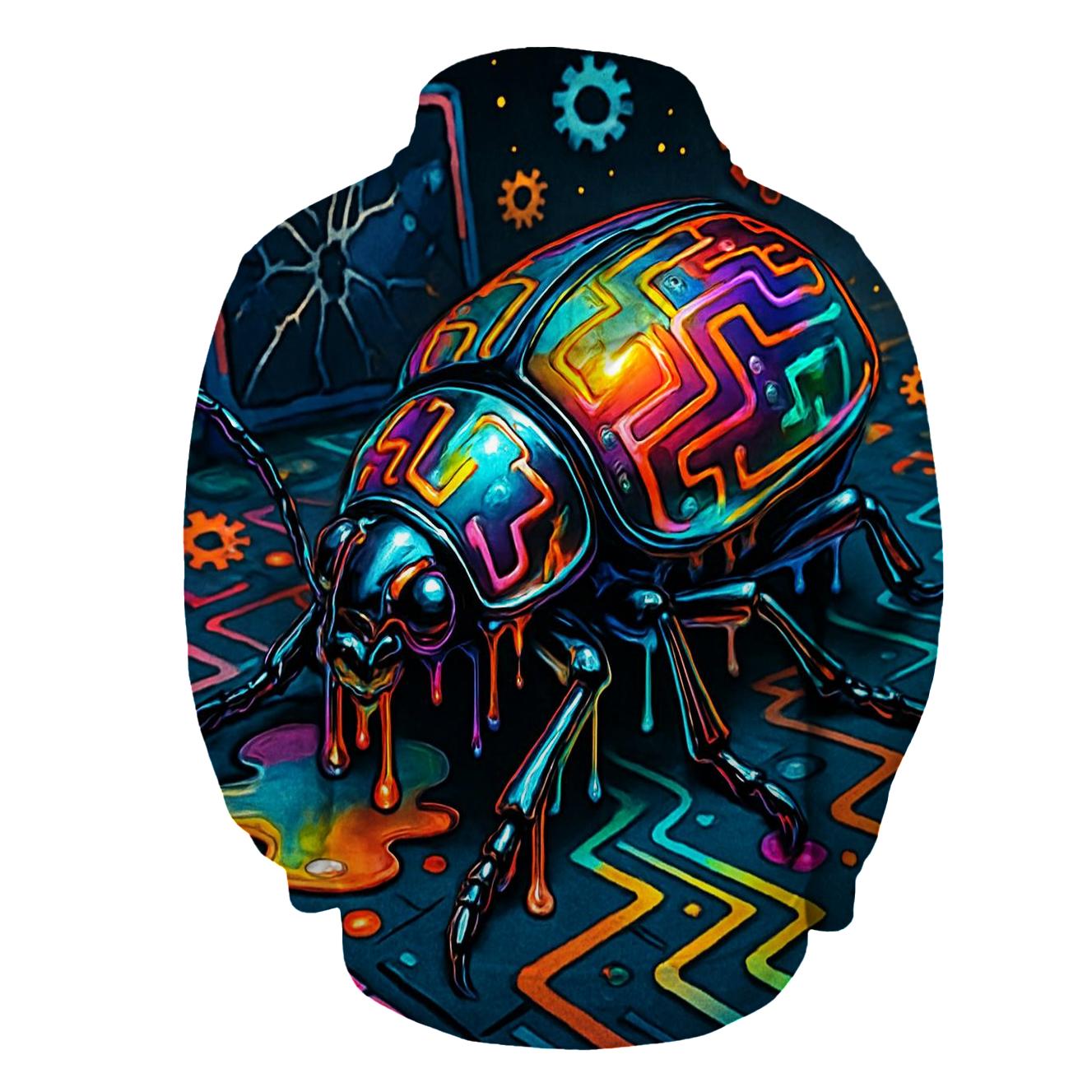 Polychrome Crawler Beetle premium hoodies